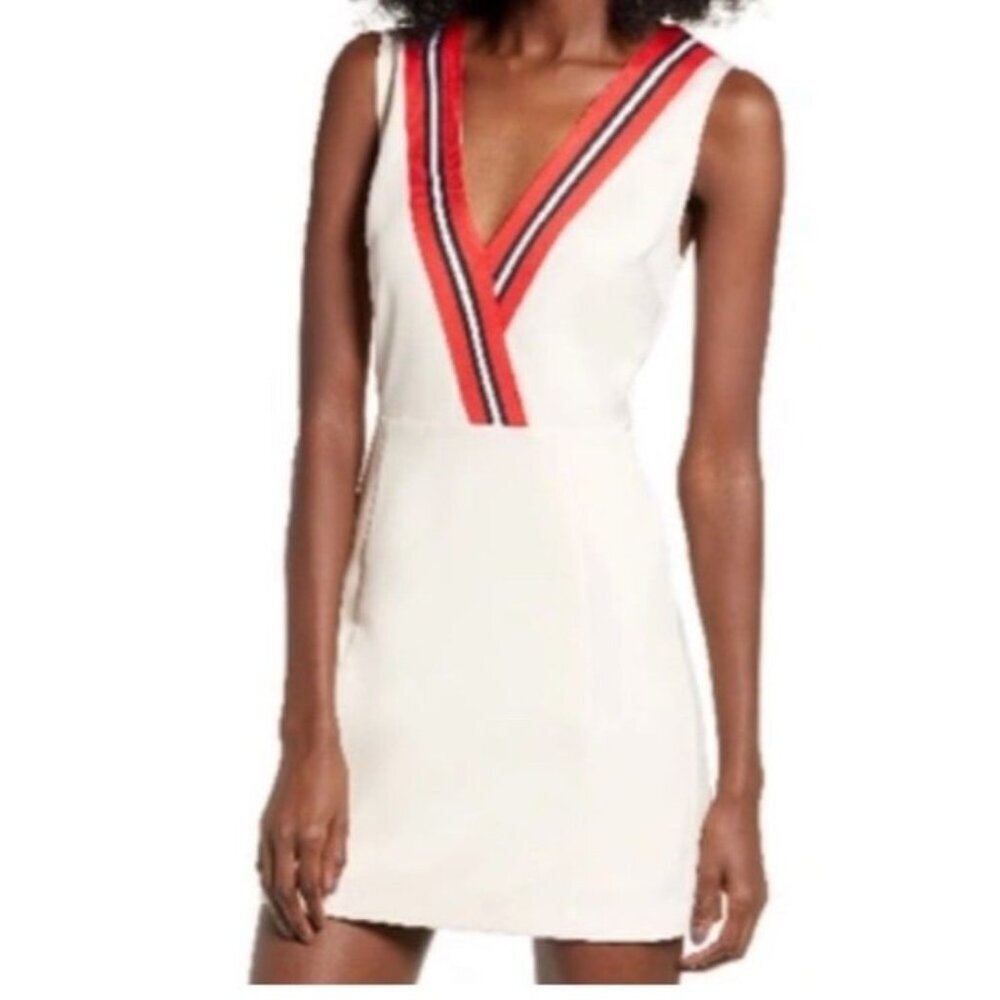 English Factory Varsity Sleeveless Stripe Dress Size M‎ Sporty Athleisure Tennis